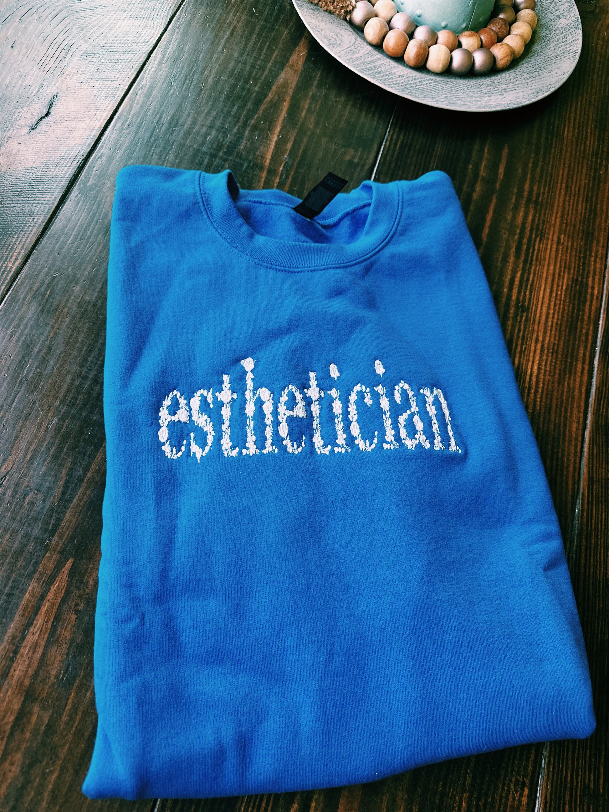 Esthetician Floral Sweatshirt
