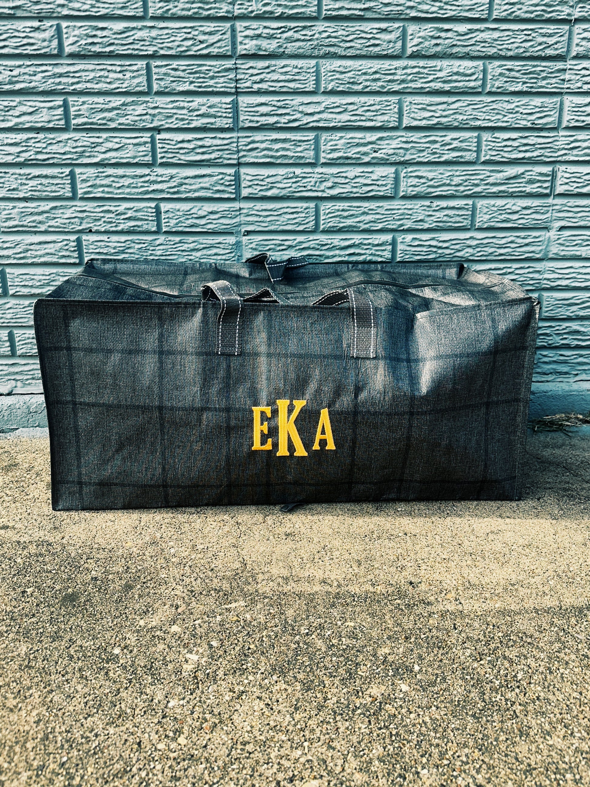 Monogrammed College Moving Bags Set of Three