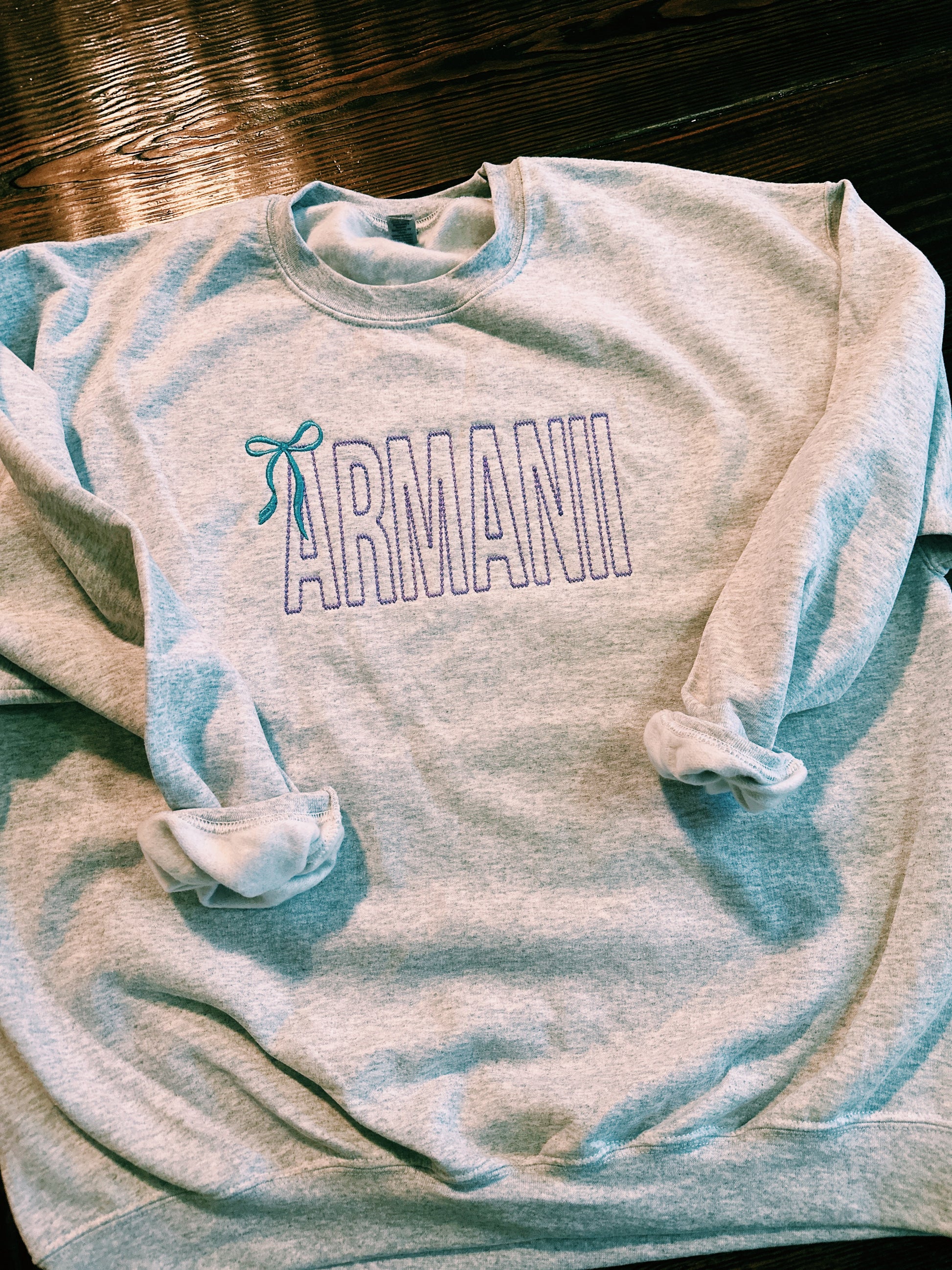 Personalized Name with Bow sweatshirt