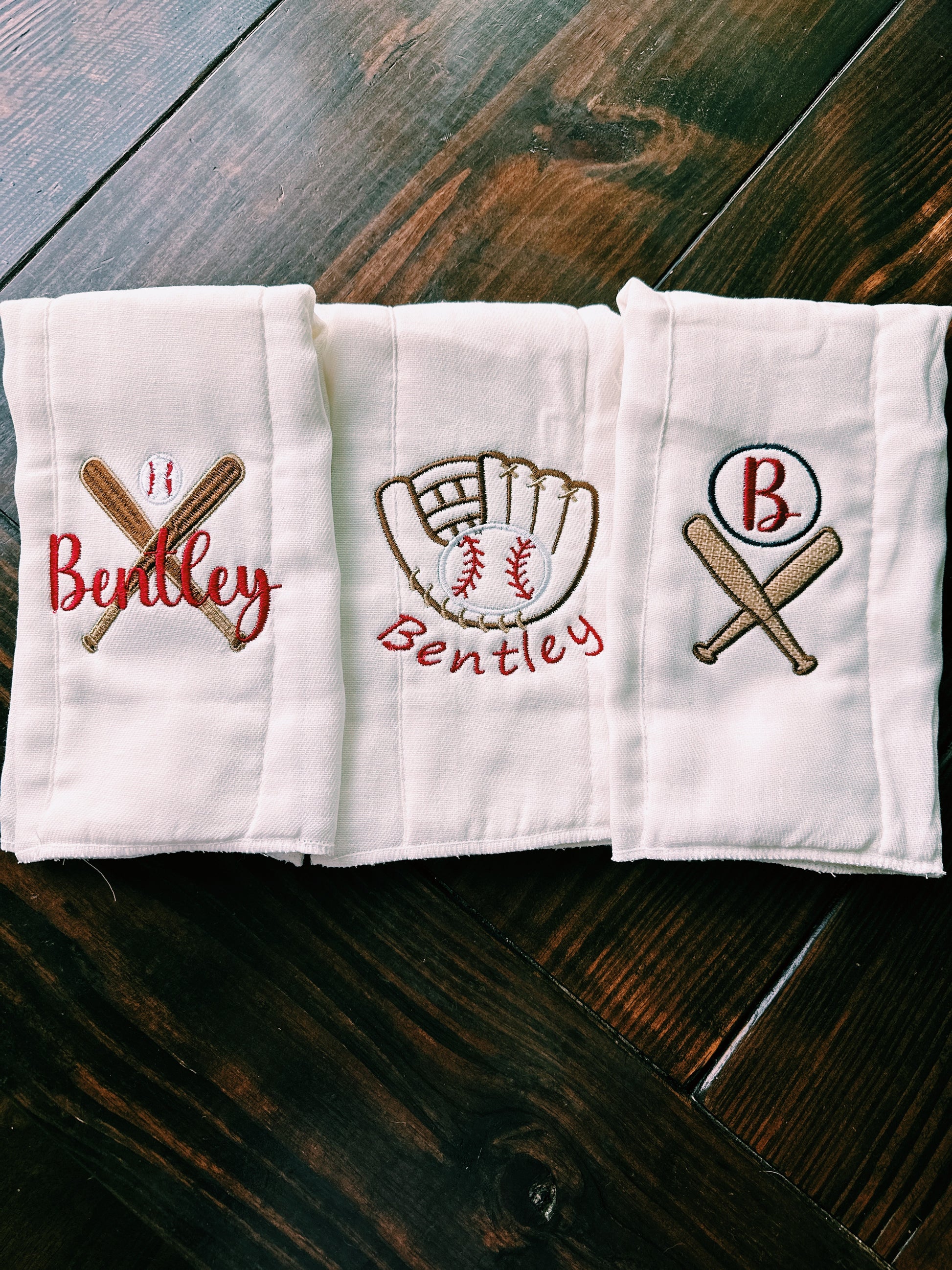 Sweet Baby Boy Burp Cloth Set of 3
