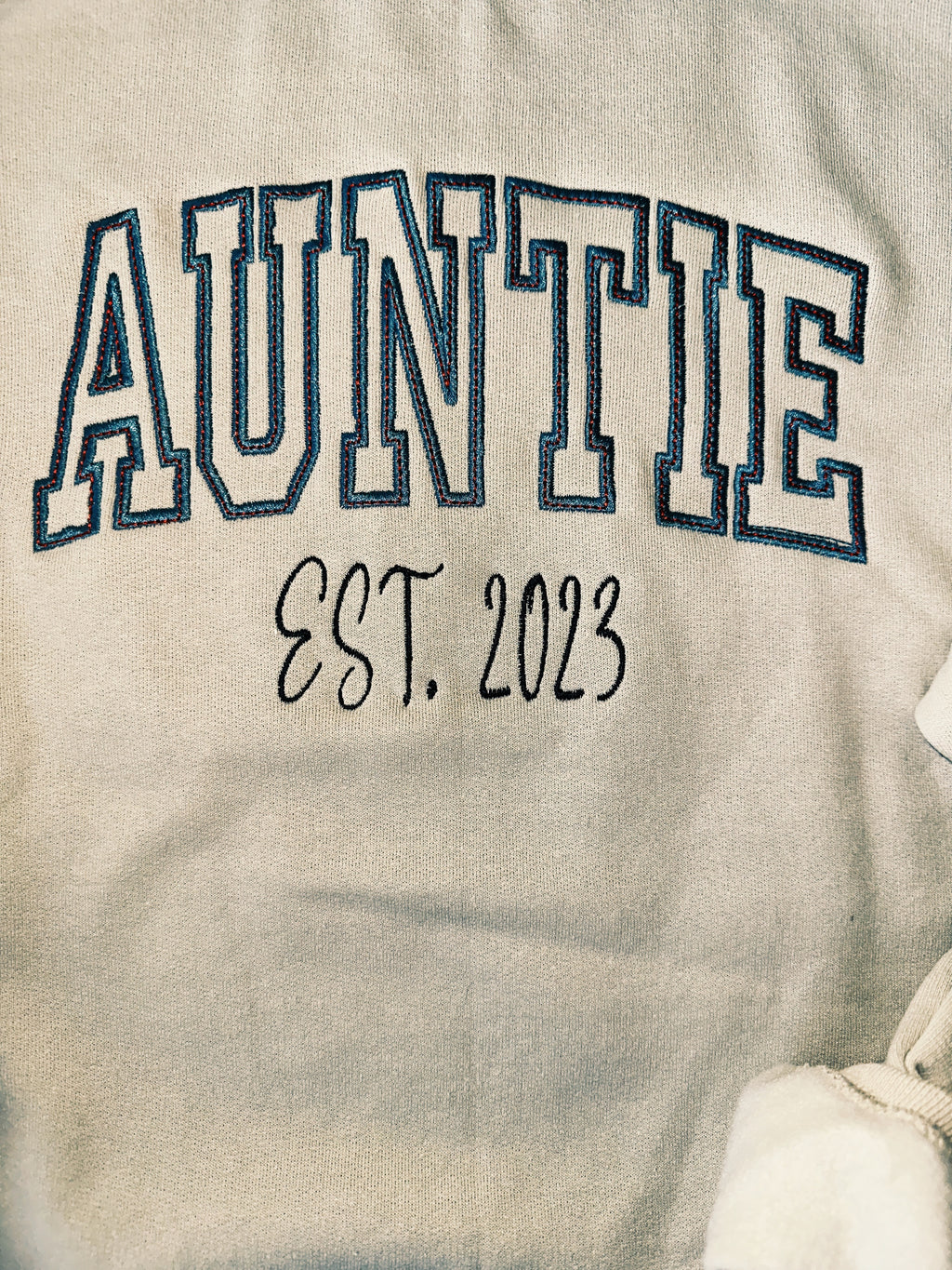 Auntie EST. Sweatshirt in Sand Color Sweatshirt