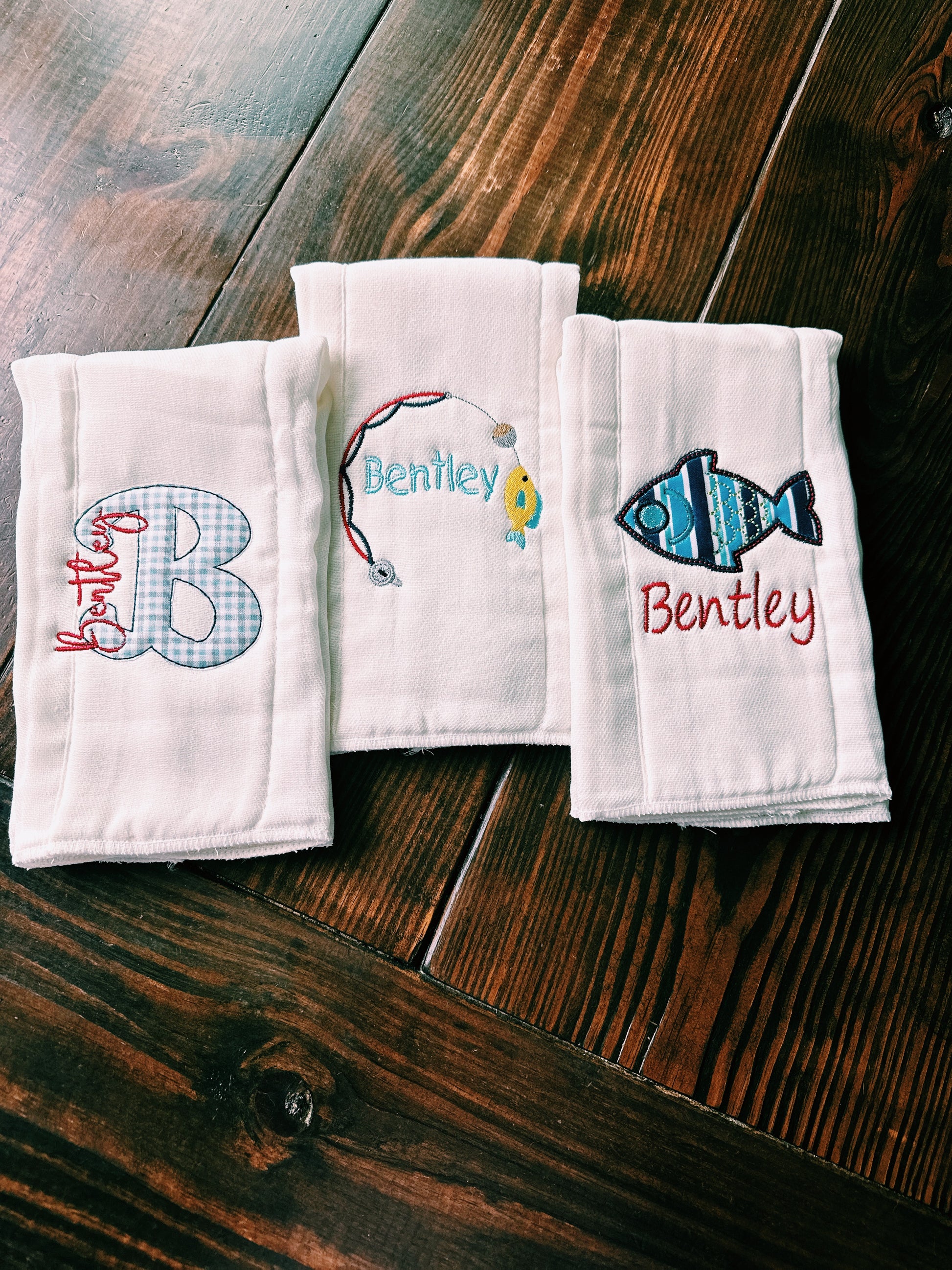 Sweet Baby Boy Burp Cloth Set of 3