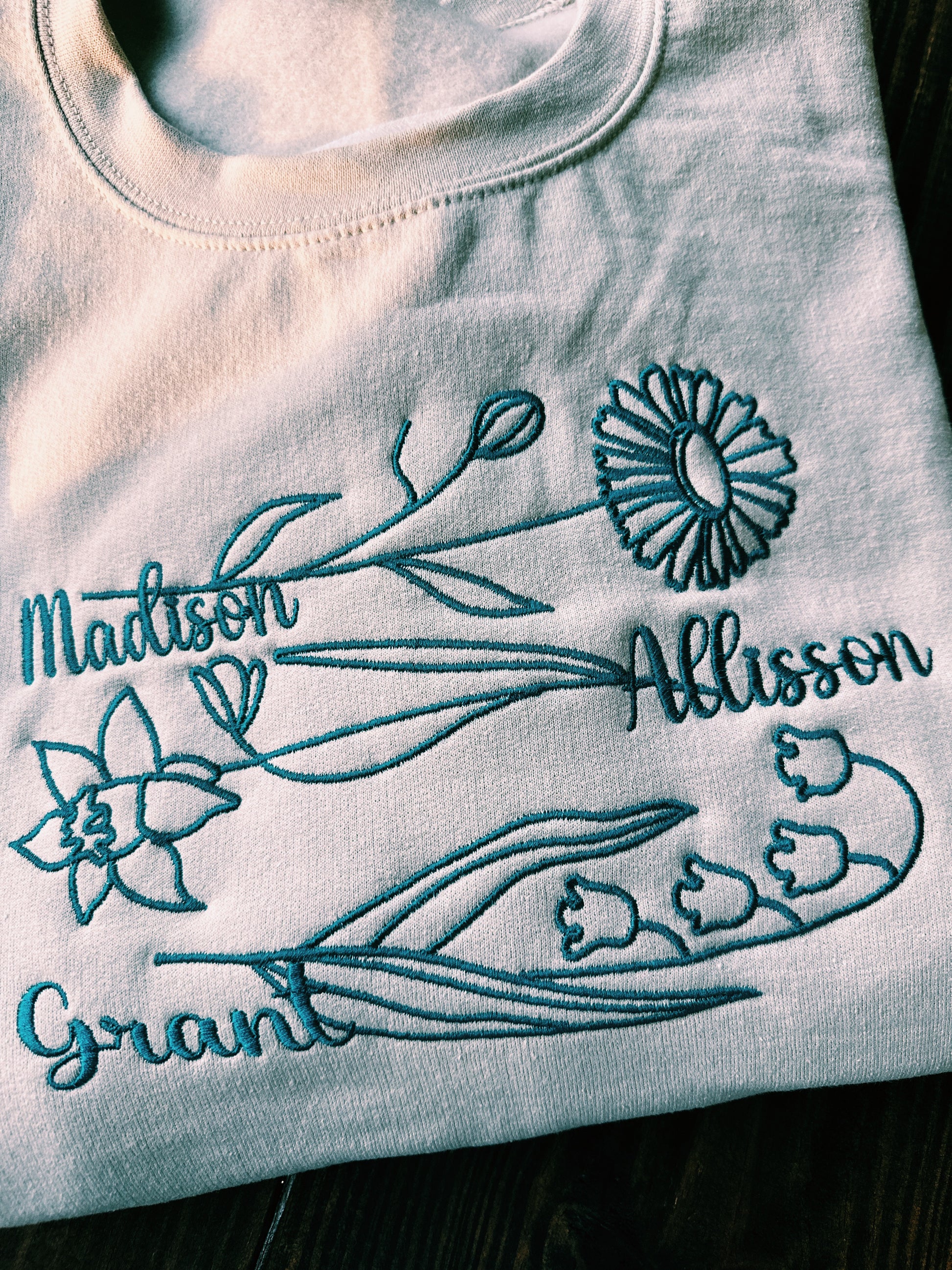 Sweet Birth Flower Sweatshirt
