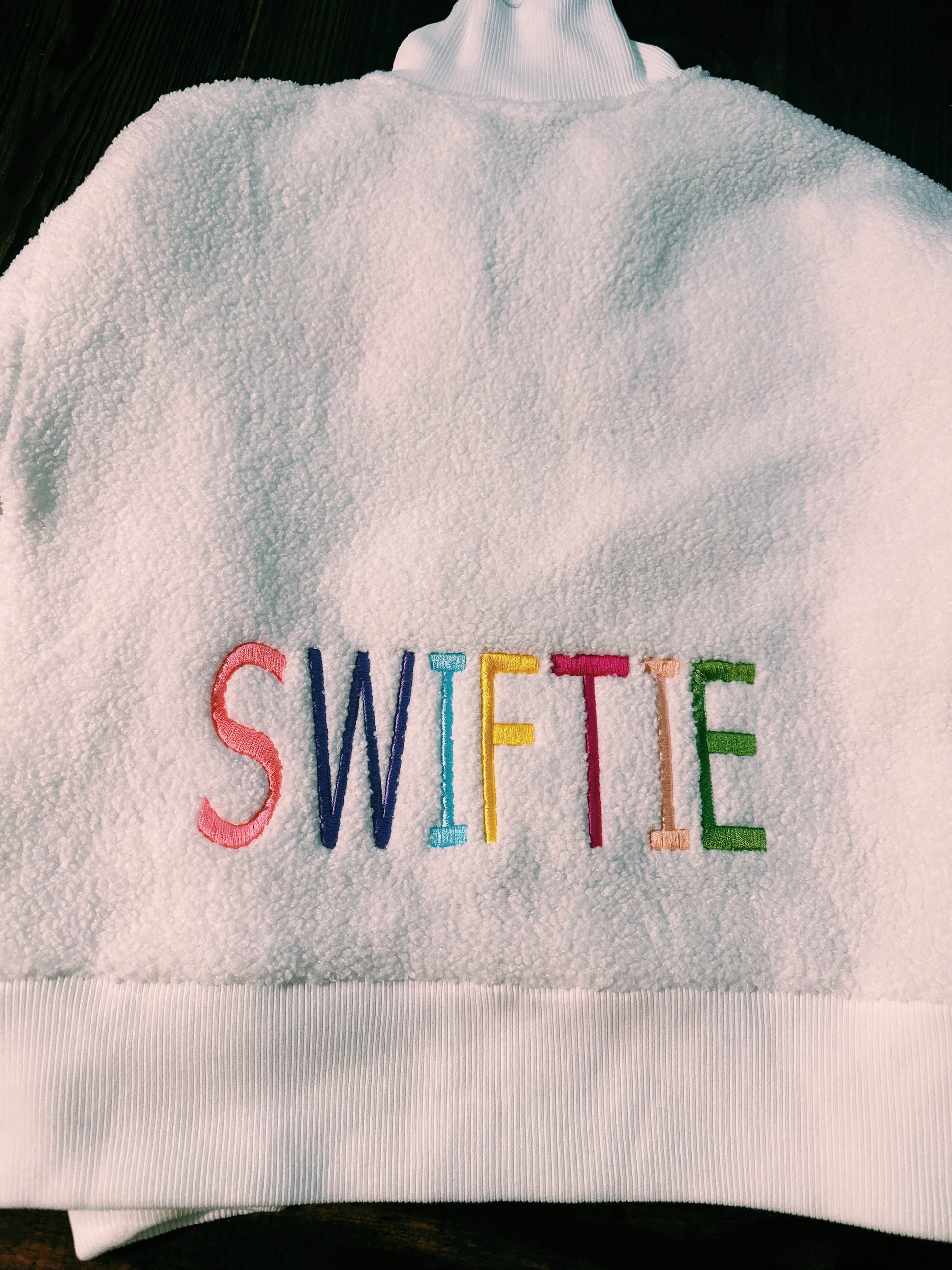 Swiftie Pullover Front and Back